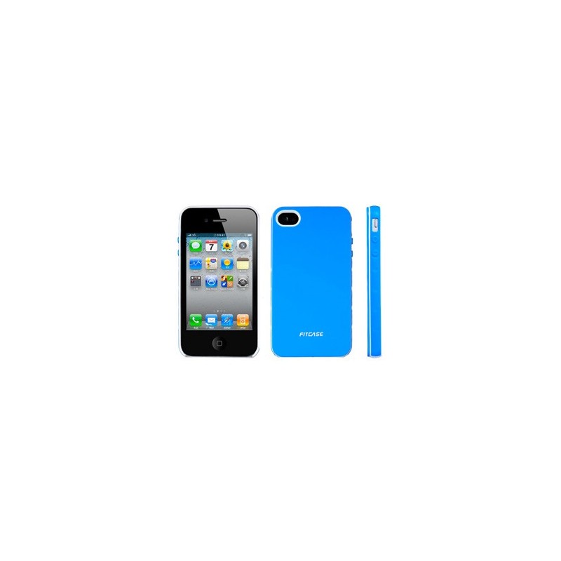 COVER PROTEZIONE APPLE IPHONE 4 / 4S - FITCASE BLU (Mod. DCT-27)