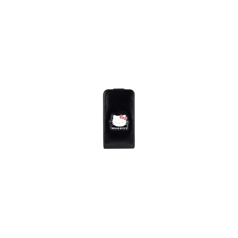 CUSTODIA APPLE IPHONE 3G / 3GS - IN PELLE HELLO KITTY NERA