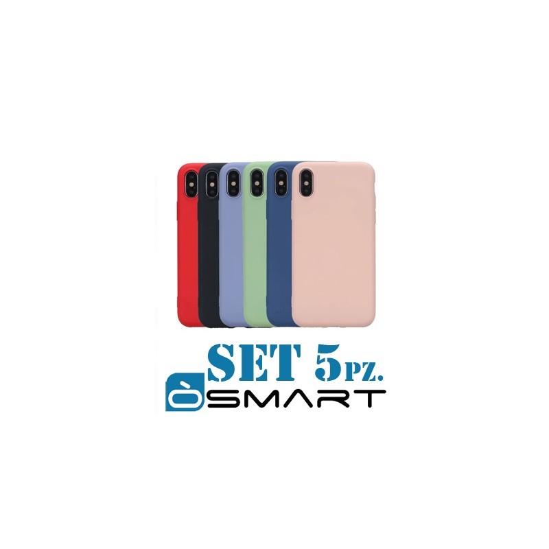 COVER PROTEZIONE APPLE IPHONE XR - TPU (SET 5 PZ.)