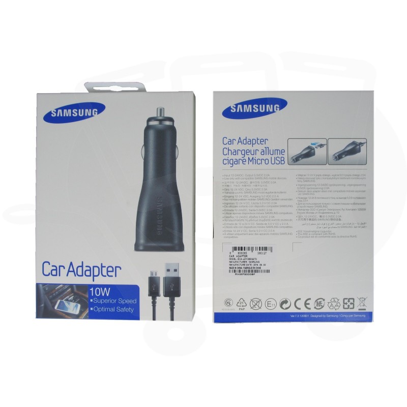 CARICABATTERIE DA AUTO MICRO USB SAMSUNG NERO ECA-U21CBE