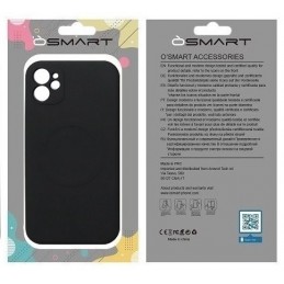 COVER PROTEZIONE APPLE IPHONE 11 - MAGSAFE SILICONE NERO (CON PROTEZIONE FOTOCAMERA)