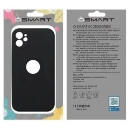 COVER PROTEZIONE APPLE IPHONE 14 PRO - SOFT SILICONE NERO (CON PROTEZIONE FOTOCAMERA E FORO PER IL LOGO)