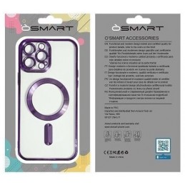 COVER PROTEZIONE APPLE IPHONE 11 - MAGSAFE TPU TRASPARENTE/VIOLA (CON PROTEZIONE FOTOCAMERA)