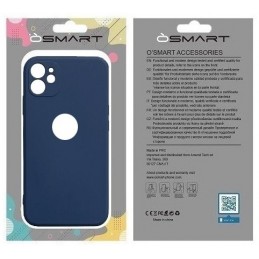 COVER PROTEZIONE APPLE IPHONE 13 PRO - SOFT SILICONE BLU (CON PROTEZIONE FOTOCAMERA E FORO PER IL LOGO)