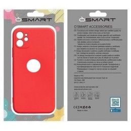 COVER PROTEZIONE APPLE IPHONE 14 PRO MAX - SOFT SILICONE ROSSO (CON PROTEZIONE FOTOCAMERA E FORO PER IL LOGO)