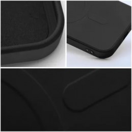 COVER PROTEZIONE APPLE IPHONE 11 PRO MAX - MAGSAFE SILICONE NERO (CON PROTEZIONE FOTOCAMERA)