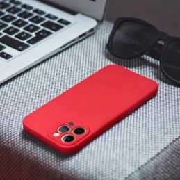 COVER PROTEZIONE APPLE IPHONE 11 PRO MAX - SILICONE ROSSO (CON PROTEZIONE FOTOCAMERA)