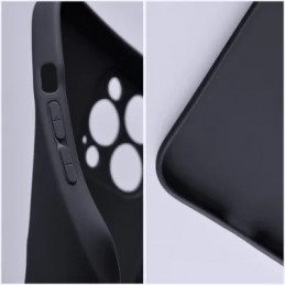 COVER PROTEZIONE APPLE IPHONE 11 - SOFT SILICONE NERO (CON PROTEZIONE FOTOCAMERA E FORO PER IL LOGO)