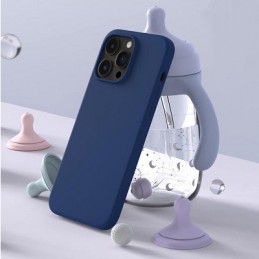 COVER PROTEZIONE APPLE IPHONE 11 PRO - SILICONE DARK BLU