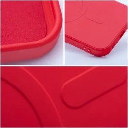 COVER PROTEZIONE APPLE IPHONE 11 PRO - MAGSAFE SILICONE ROSSO (CON PROTEZIONE FOTOCAMERA)