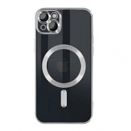 COVER PROTEZIONE APPLE IPHONE 11 PRO - MAGSAFE TPU TRASPARENTE/SILVER (CON PROTEZIONE FOTOCAMERA)