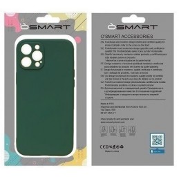 COVER PROTEZIONE APPLE IPHONE 12 - SILICONE VERDE MILITARE (CON PROTEZIONE FOTOCAMERA)