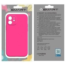 COVER PROTEZIONE APPLE IPHONE 12 - SILICONE FUCSIA (CON PROTEZIONE FOTOCAMERA)