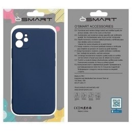 COVER PROTEZIONE APPLE IPHONE 12 - SILICONE DARK BLU (CON PROTEZIONE FOTOCAMERA)