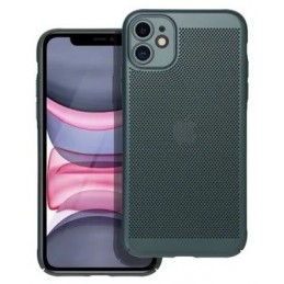 COVER PROTEZIONE APPLE IPHONE 12 PRO MAX - TRASPIRANTE TPU VERDE (CON PROTEZIONE FOTOCAMERA)