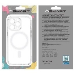 COVER PROTEZIONE APPLE IPHONE 12 PRO - MAGSAFE TPU TRASPARENTE/BIANCO (CON PROTEZIONE FOTOCAMERA)