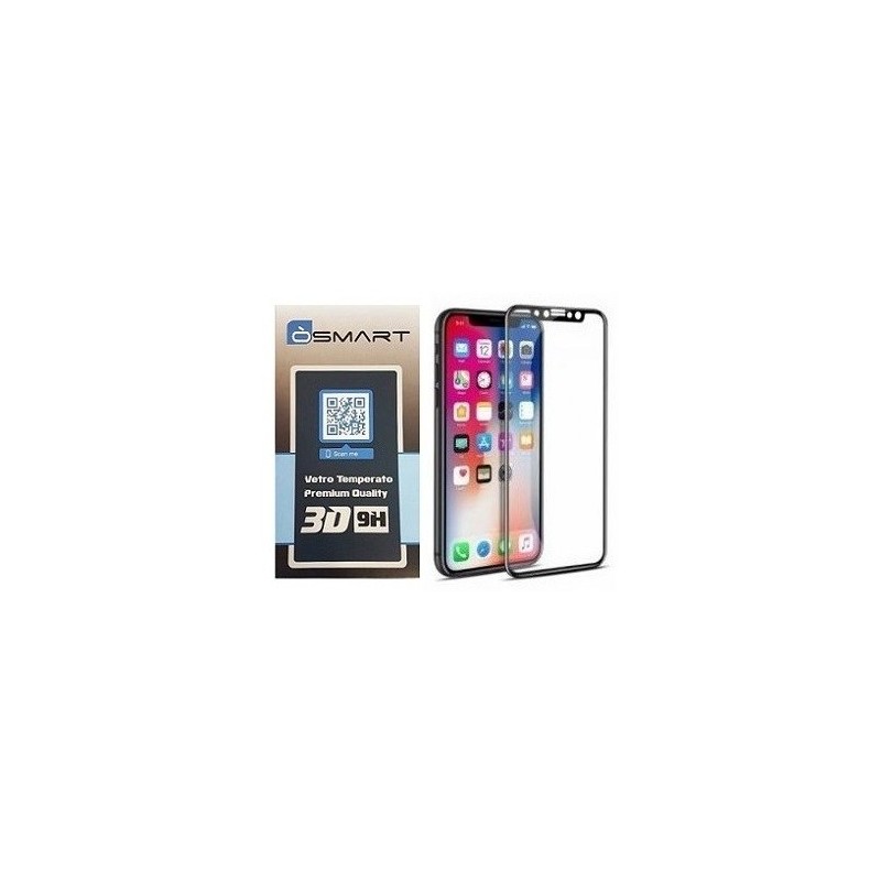 VETRO TEMPERATO APPLE IPHONE X / XS / 11 PRO - 3D BORDINO NERO