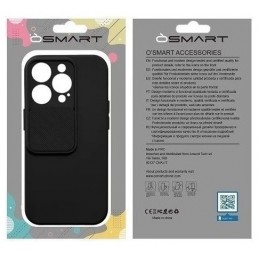 COVER PROTEZIONE APPLE IPHONE 14 PRO MAX - SLIDE SILICONE NERO