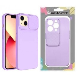 COVER PROTEZIONE APPLE IPHONE 14 PLUS - SLIDE SILICONE LAVANDA