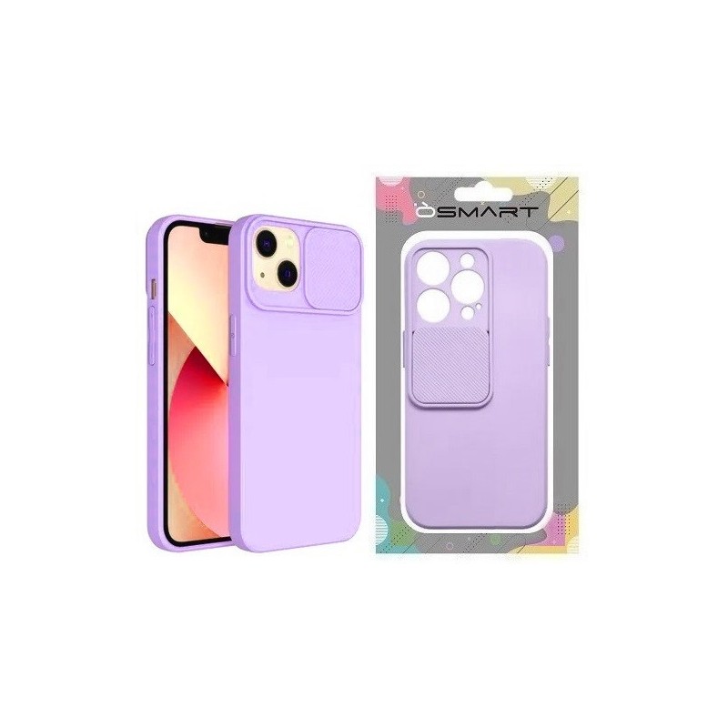 COVER PROTEZIONE APPLE IPHONE 14 PLUS - SLIDE SILICONE LAVANDA