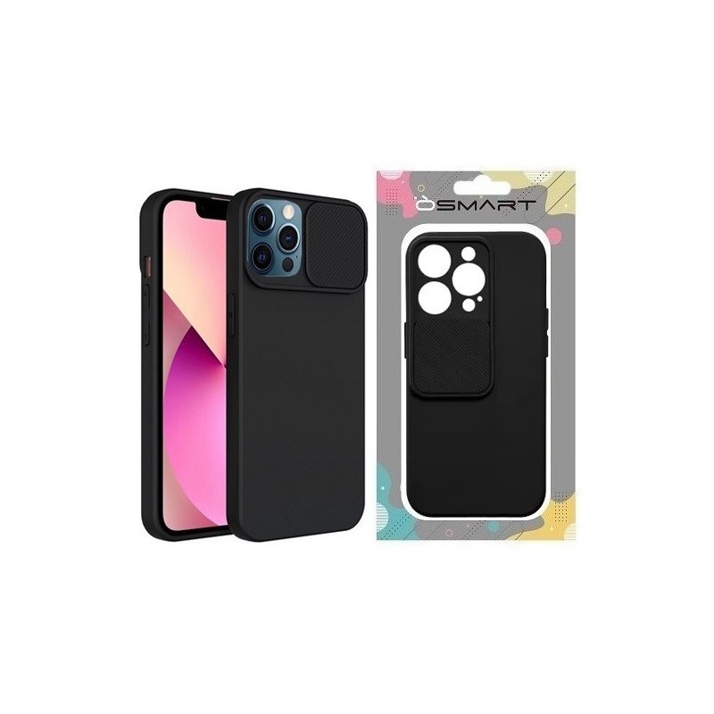 COVER PROTEZIONE APPLE IPHONE XS MAX - SLIDE SILICONE NERO