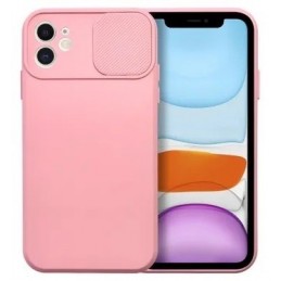 COVER PROTEZIONE APPLE IPHONE XS MAX - SLIDE SILICONE ROSA