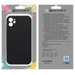 COVER PROTEZIONE APPLE IPHONE 13 PRO - MAGSAFE SILICONE NERO (CON PROTEZIONE FOTOCAMERA)