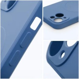 COVER PROTEZIONE APPLE IPHONE 13 PRO - MAGSAFE SILICONE BLU (CON PROTEZIONE FOTOCAMERA)