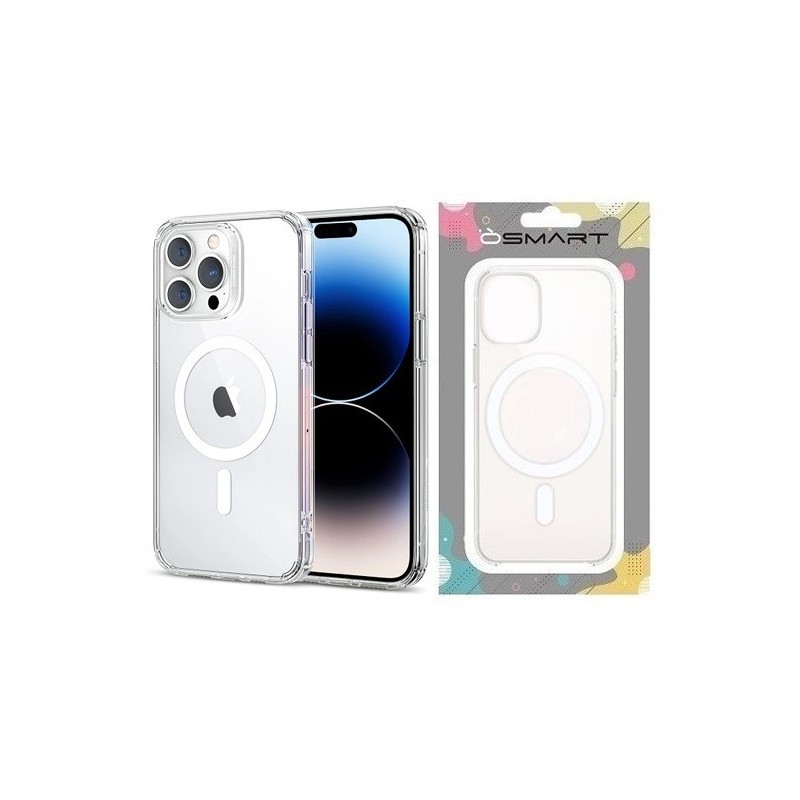 COVER PROTEZIONE APPLE IPHONE 11 PRO - MAGSAFE TPU TRASPARENTE/BIANCO