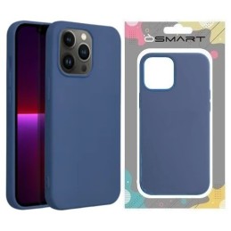 COVER PROTEZIONE APPLE IPHONE 14 PRO MAX - SILICONE BLU (CON MICROFIBRA ANTIGRAFFIO)