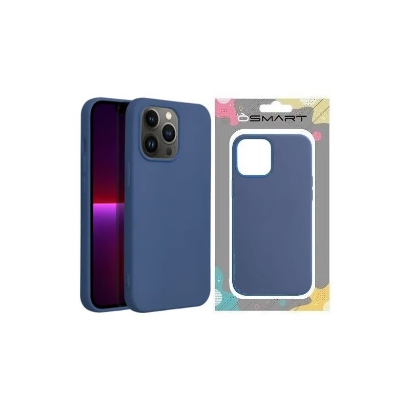 COVER PROTEZIONE APPLE IPHONE 12 / 12 PRO - SILICONE BLU (CON MICROFIBRA ANTIGRAFFIO)