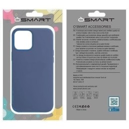 COVER PROTEZIONE APPLE IPHONE 12 / 12 PRO - SILICONE BLU (CON MICROFIBRA ANTIGRAFFIO)