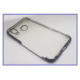 COVER PROTEZIONE SAMSUNG A40 SM-A405 - TPU TRASPARENTE/NERO