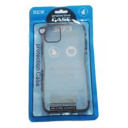 COVER PROTEZIONE APPLE IPHONE 11 PRO MAX - TPU TRASPARENTE/NERO