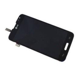 DISPLAY LG L70 COMPLETO DI TOUCH SCREEN CON FRAME, ALT. ANT. TASTI LATER. - FLAT CON CONNETTORE RICAR. ORIGINALE COLORE NERO