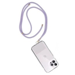 LACCETTO PORTACELLULARE DA COLLO PER SMARTPHONE CON LUNGHEZZA REGOLABILE - COLORE VIOLA (UNIVERSALE)