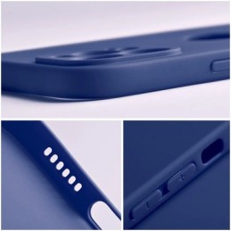 COVER PROTEZIONE APPLE IPHONE 13 - SOFT SILICONE DARK BLU (CON PROTEZIONE FOTOCAMERA E FORO PER IL LOGO)