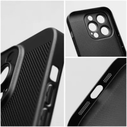 COVER PROTEZIONE APPLE IPHONE 15 PRO MAX - TRASPIRANTE TPU NERO (CON PROTEZIONE FOTOCAMERA)