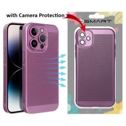 COVER PROTEZIONE APPLE IPHONE 16 PRO MAX - TRASPIRANTE TPU VIOLA (CON PROTEZIONE FOTOCAMERA)