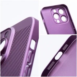 COVER PROTEZIONE APPLE IPHONE 16 PRO - TRASPIRANTE TPU VIOLA (CON PROTEZIONE FOTOCAMERA)