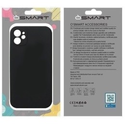 COVER PROTEZIONE APPLE IPHONE 16 - SILICONE NERO (CON MICROFIBRA ANTIGRAFFIO E PROTEZIONE FOTOCAMERA)