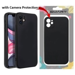 COVER PROTEZIONE APPLE IPHONE 16 PRO MAX - SILICONE NERO (CON MICROFIBRA ANTIGRAFFIO E PROTEZIONE FOTOCAMERA)