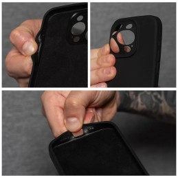 COVER PROTEZIONE APPLE IPHONE 16 PRO - SILICONE NERO (CON MICROFIBRA ANTIGRAFFIO E PROTEZIONE FOTOCAMERA)