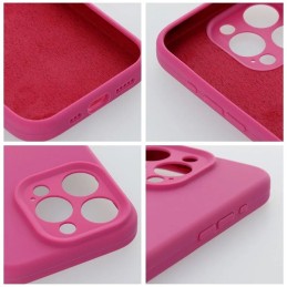 COVER PROTEZIONE APPLE IPHONE 16 PRO MAX - SILICONE FUKSIA (CON MICROFIBRA ANTIGRAFFIO E PROTEZIONE FOTOCAMERA)