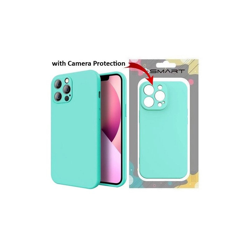 COVER PROTEZIONE APPLE IPHONE 16 PRO MAX - SILICONE VERDE MENTA (CON MICROFIBRA ANTIGRAFFIO E PROTEZIONE FOTOCAMERA)