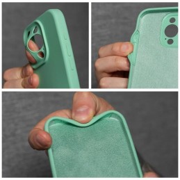 COVER PROTEZIONE APPLE IPHONE 16 PRO - SILICONE VERDE MENTA (CON MICROFIBRA ANTIGRAFFIO E PROTEZIONE FOTOCAMERA)