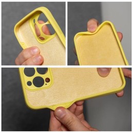 COVER PROTEZIONE APPLE IPHONE 16 - SILICONE GIALLO LEMON (CON MICROFIBRA ANTIGRAFFIO E PROTEZIONE FOTOCAMERA)