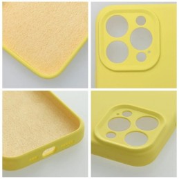 COVER PROTEZIONE APPLE IPHONE 16 - SILICONE GIALLO LEMON (CON MICROFIBRA ANTIGRAFFIO E PROTEZIONE FOTOCAMERA)