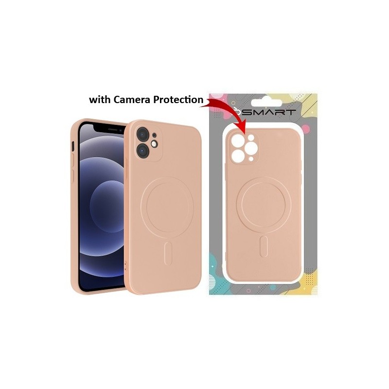 COVER PROTEZIONE APPLE IPHONE 16 PLUS - MAGSAFE SILICONE ROSA (CON PROTEZIONE FOTOCAMERA)