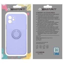 COVER PROTEZIONE APPLE IPHONE 16 PLUS - SILICONE RING VIOLA (CON ANELLO SUPPORTO E PROTEZIONE FOTOCAMERA)